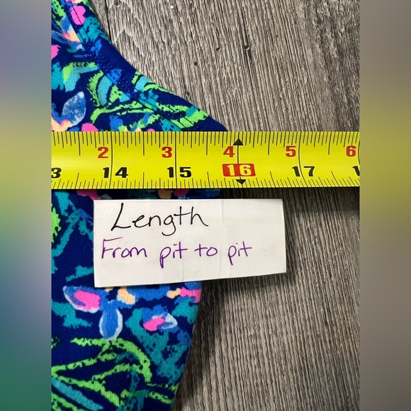 Lilly Pulitzer Women's Tropical Print Tank Top - Blue and Green - Picture 7 of 7